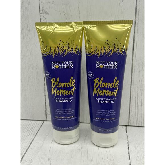 2 Not Your Mother's Blonde Moment Purple Treatment Shampoo 8 fl Oz - Picture 1 of 6